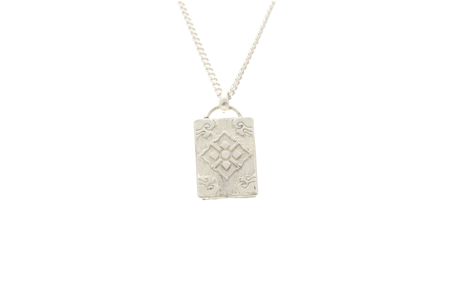 사각 단청 목걸이(Square Dancheong Pendant) nawoljewelry