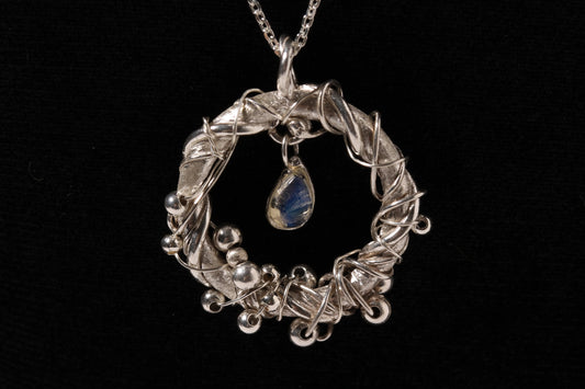은구슬 덩굴 목걸이(Silver Dew Vine Necklace) nawoljewelry