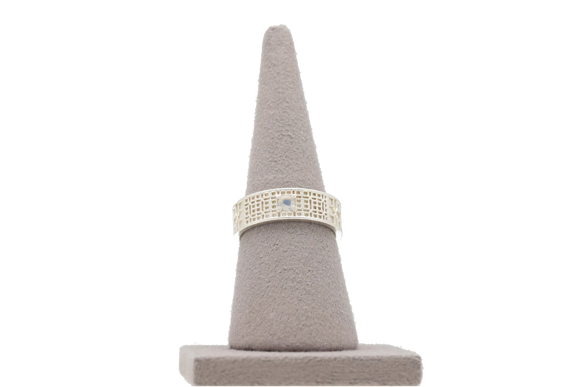 문스톤 귀갑살 창호 반지 nawoljewelry