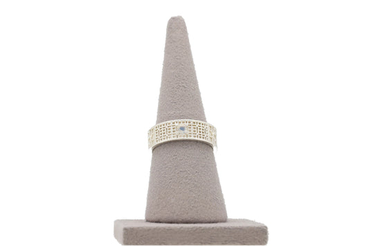 문스톤 귀갑살 창호 반지 nawoljewelry