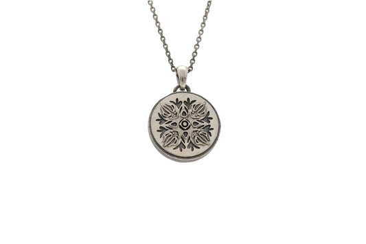 원형 단청 목걸이 Classic(Classic Dancheong Pendant) nawoljewelry