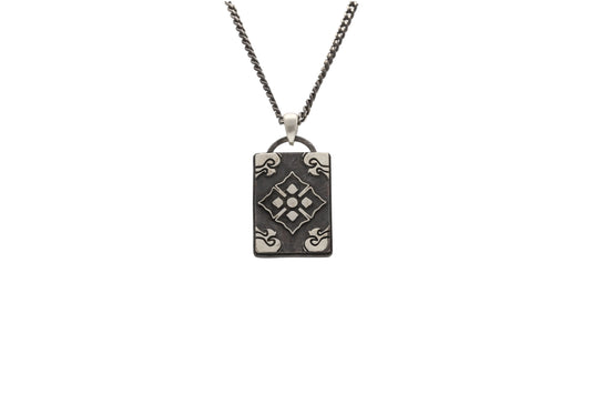 사각 단청 목걸이(Square Dancheong Pendant) nawoljewelry